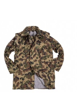 PARKA  ORIGINAL TÉRMICO UTILIZADO POR EL EJÉRCITO DE RUMANÍA MODELO CAMUFLAJE WOODLAND RUMANO