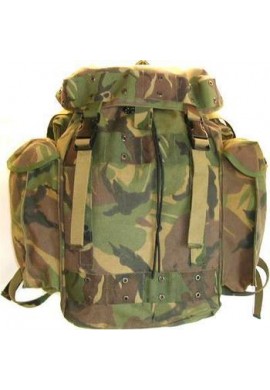 MOCHILA ORIGINAL USADA POR EL EJÉRCITO DE HOLANDA MODELO CAMUFLAJE BOSCOSO WOODLAND DPM