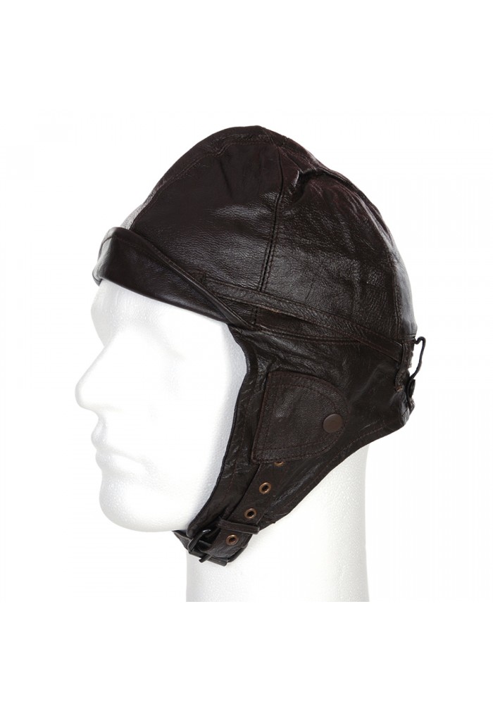 GORRO PILOTO DE ESTILO GUERRA DE CUERO AJUSTABLE - Morgan Surplus