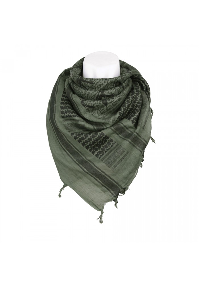 Panuelo Bufanda Scarf Palestino En Color Verde Oliva En Material 100 Algodon Con Logo Ak 47 Morgan Surplus