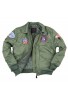 BOMBER RÉPLICA USADA POR EL EJERCITO DE LOS ESTADOS UNIDOS VERSIÓN ESPECIAL PARA NIÑOS EN VERDE