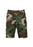 PANTALÓN MILITAR CORTO ESTILO CARGO CLÁSICO 4 BOLSILLOS EN COLOR CAMUFLAJE WOODLAND