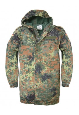 PARKA ORIGINAL USADA POR EL EJÉRCITO DE ALEMANIA MODELO CLAMUFLAJE  FLECKTARN (SIN FORRO)