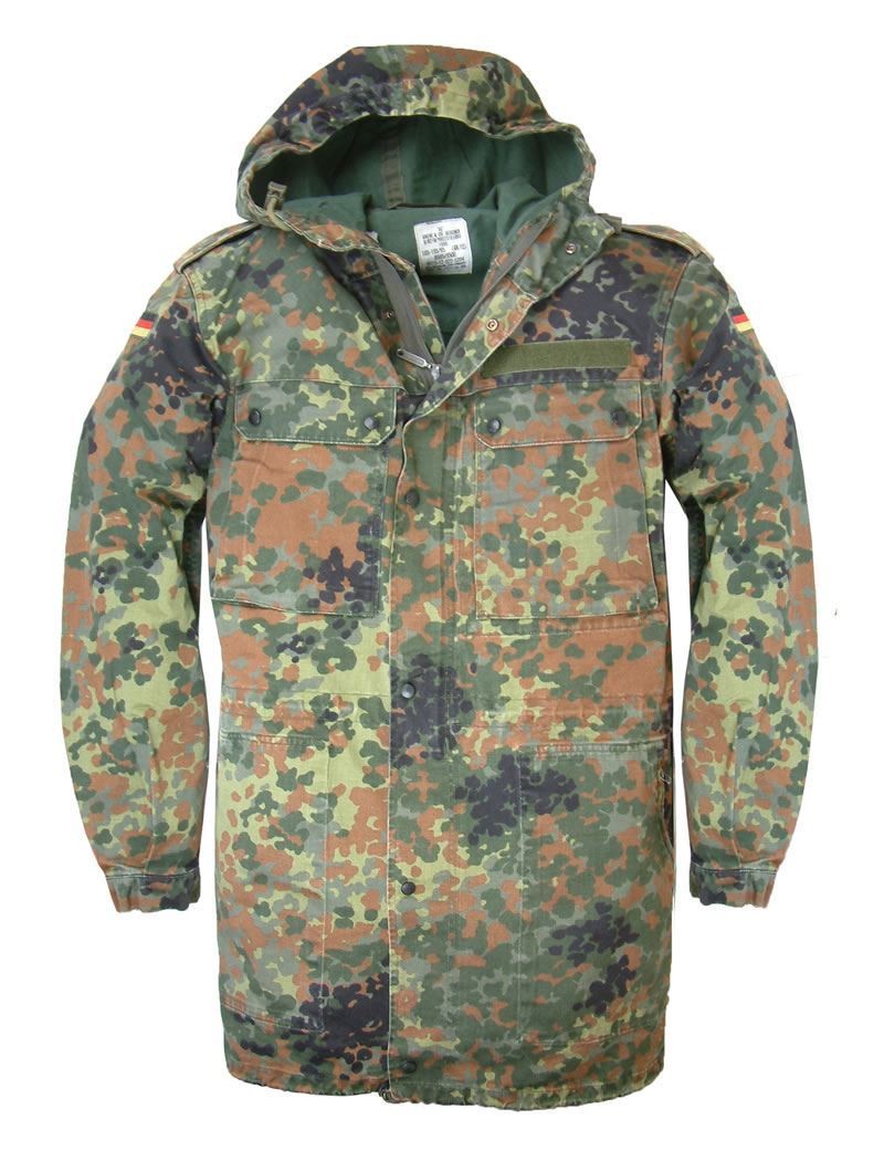 PARKA ORIGINAL USADA POR EL EJÉRCITO DE ALEMANIA MODELO CLAMUFLAJE