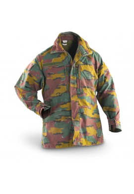 CHAQUETA ORIGINAL USADA POR EL EJÉRCITO DE BÉLGICA MODELO CAMUFLAJE  BOSCOSO ``PUZZLE´´