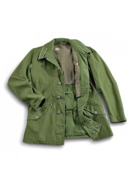 CHAQUETA ORIGINAL USADA POR EL EJÉRCITO DE SUECIA COLOR VERDE PINO DATADAS ENTRE LOS AÑOS 70/80