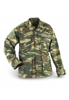 SOBRECAMISA ORIGINAL USADA POR EL  EJÉRCITO DE GRECIA MODELO CAMUFLAJE BOSCOSO ``LIZARD´´