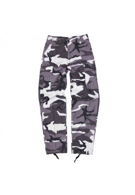 PANTALÓN DE CAMUFLAJE  MILITAR MODELO URBANO ESTILO CARGO CUATRO BOLSILLOS CARGO ``BDU``