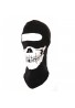 PASAMONTAÑAS LIGERO DE  MATERIAL LICRA COLOR NEGRO CON RELIEVE Y SÍMBOLOS DE CRÁNEO DE CALAVERA