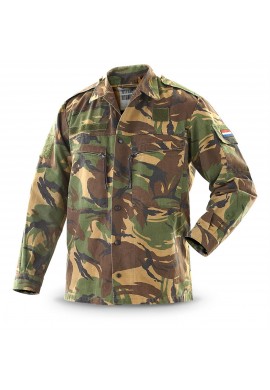 CHAQUETA ORIGINAL UTILIZADA POR EL  EJÉRCITO DE  HOLANDA MODELO CAMUFLAJE `` WOODLAND DPM``