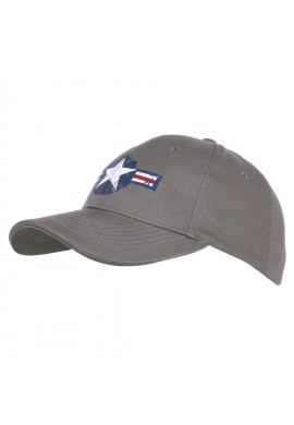 GORRA MODELO PERTENECIENTE A LA FUERZA AÉREA DE LOS ESTADOS UNIDOS COLOR GRIS 100% ALGODÓN