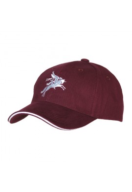 GORRA MODELO PERTENECIENTE A EL CUERPO DE PEGASUS AIRBORNE DEL EJÉRCITO BRITÁNICO BURDEOS 100% ALGODÓN